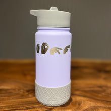 Load image into Gallery viewer, Kid & Adult Water Bottles w/ Custom ASL Fingerspelling