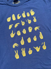 Load image into Gallery viewer, Metallic Gold ASL ABC&#39;s Short Sleeve Tee