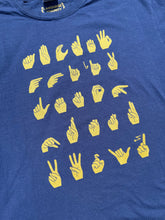 Load image into Gallery viewer, Metallic Gold ASL ABC&#39;s Short Sleeve Tee