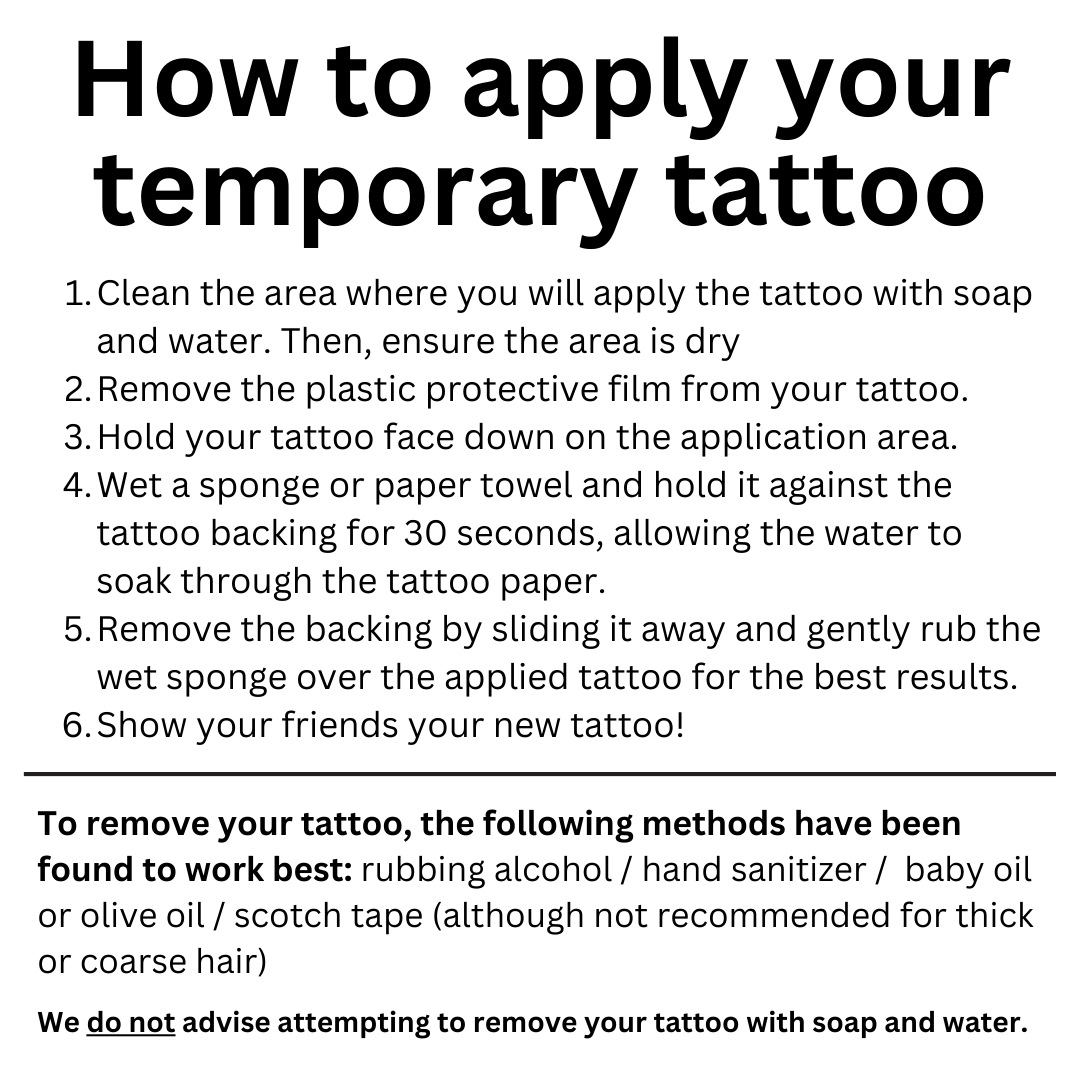 ILY Temporary Tattoo Language Priority