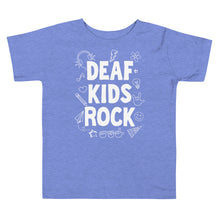 Load image into Gallery viewer, Deaf Kids Rock (Doodles) Toddler Short Sleeve Tee