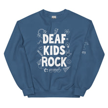 Load image into Gallery viewer, Deaf Kids Rock (Doodles) Crew Neck Sweatshirt