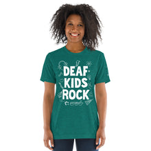Load image into Gallery viewer, Deaf Kids Rock (Doodles) Short Sleeve Tee