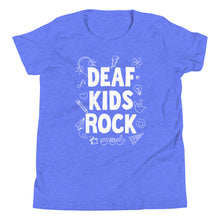Load image into Gallery viewer, Deaf Kids Rock (Doodles) Youth Short Sleeve Tee