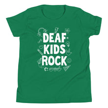 Load image into Gallery viewer, Deaf Kids Rock (Doodles) Youth Short Sleeve Tee