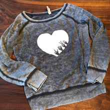 Load image into Gallery viewer, L-O-V-E Wide Neck Sweatshirt (Sponge Fleece)
