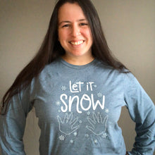 Load image into Gallery viewer, "Let It Snow" Long Sleeve Tee