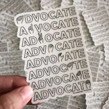 Load image into Gallery viewer, ADVOCATE Sticker (Clear)