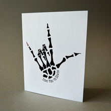 Load image into Gallery viewer, &quot;Love You to Death&quot; Handmade Foil Card