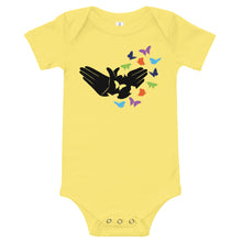 Load image into Gallery viewer, Butterfly (ASL) Baby Short Sleeve Onesie