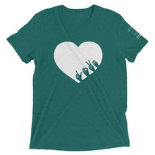 Load image into Gallery viewer, L-O-V-E Short Sleeve Tee (Triblend)