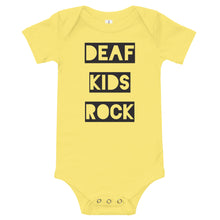 Load image into Gallery viewer, DEAF KIDS ROCK Baby Short Sleeve One Piece