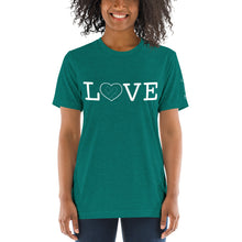 Load image into Gallery viewer, LOVE in ASL Short Sleeve Tee (Triblend)
