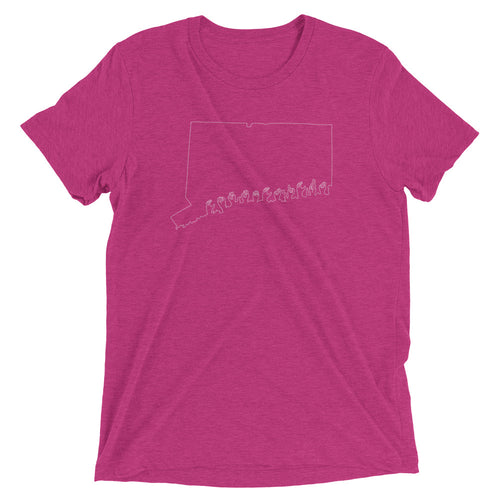 Connecticut (ASL-Outline) Short Sleeve T-shirt