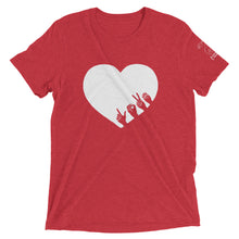 Load image into Gallery viewer, L-O-V-E Short Sleeve Tee (Triblend)