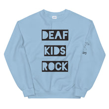 Load image into Gallery viewer, DEAF KIDS ROCK Crew Neck Sweatshirt