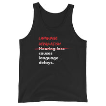Load image into Gallery viewer, Language Deprivation Unisex Tank Top