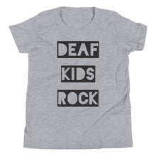 Load image into Gallery viewer, DEAF KIDS ROCK Youth Short Sleeve T-Shirt