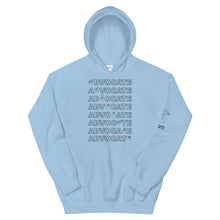 Load image into Gallery viewer, ADVOCATE Hoodie (Black Font - Print on Front)