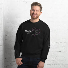 Load image into Gallery viewer, Teach with Heart Crew Neck Sweatshirt