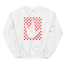 Load image into Gallery viewer, "I Really Love You" (IRLY + Hearts) Crew Neck Sweatshirt