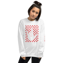 Load image into Gallery viewer, "I Really Love You" (IRLY + Hearts) Crew Neck Sweatshirt
