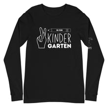 Load image into Gallery viewer, K is for KINDERGARTEN Long Sleeve Tee