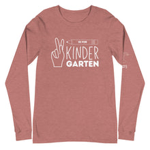 Load image into Gallery viewer, K is for KINDERGARTEN Long Sleeve Tee