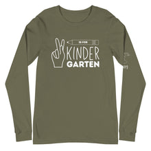 Load image into Gallery viewer, K is for KINDERGARTEN Long Sleeve Tee