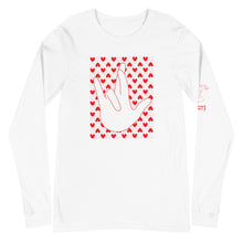 Load image into Gallery viewer, "I Really Love You" (IRLY + Hearts) Long Sleeve Tee