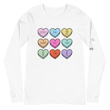 Load image into Gallery viewer, ASL Slang Hearts Long Sleeve Tee