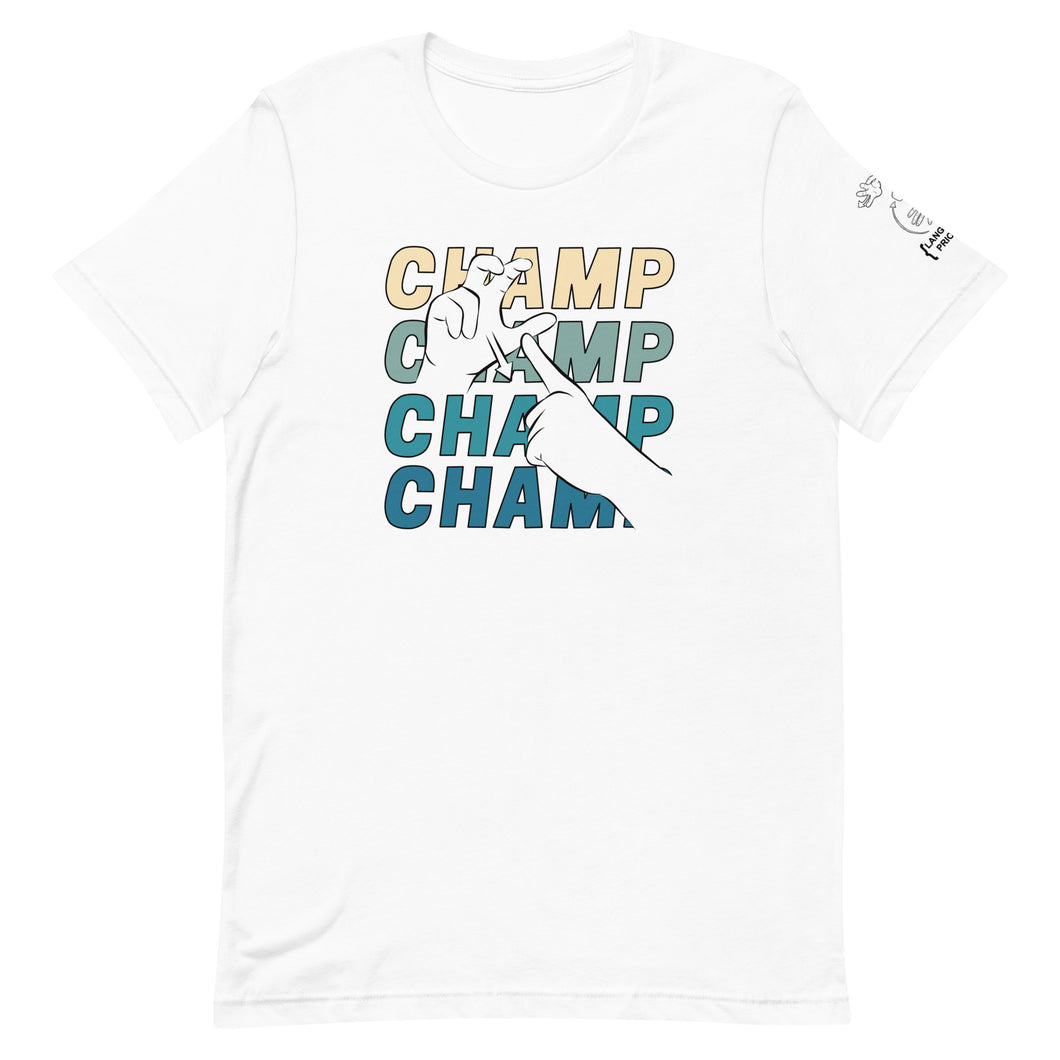 CHAMP - Short Sleeve Tee (Color Ink - 100% Cotton)