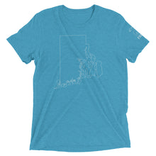 Load image into Gallery viewer, Rhode Island (ASL Outline) Short Sleeve T-shirt