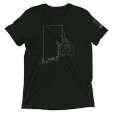 Load image into Gallery viewer, Rhode Island (ASL Outline) Short Sleeve T-shirt