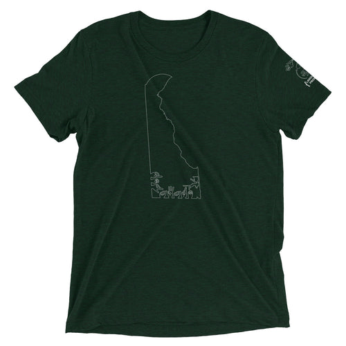 Delaware (ASL Outline) Short Sleeve T-shirt