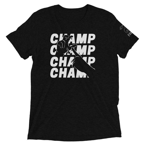 CHAMP - Short Sleeve Tee (White Ink - Triblend)