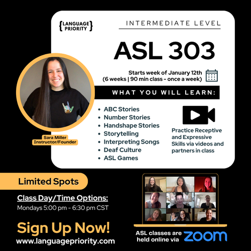 ASL 303 Online Classes