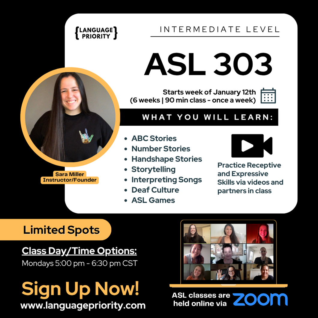 ASL 303 Online Classes