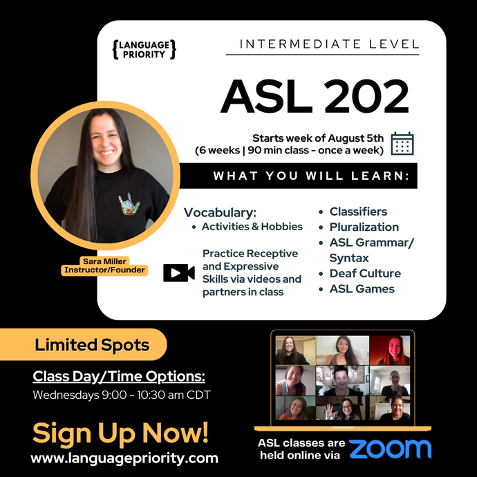 ASL 202 Online Classes