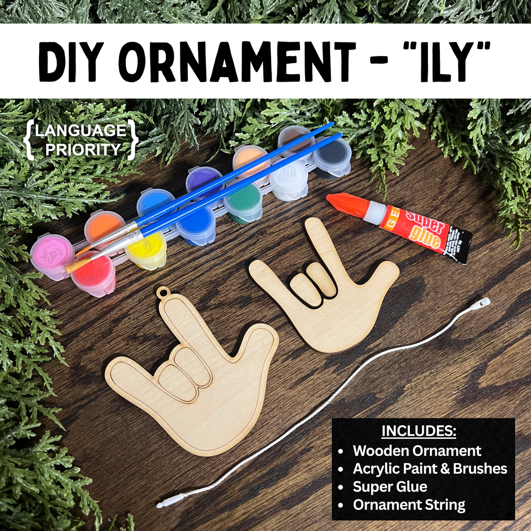 DIY Ornament - ILY