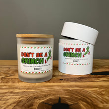 Load image into Gallery viewer, &quot;Don&#39;t be a Grinch&quot; Peppermint Bark Candle