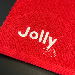 Jolly AF Embroidered Towel (Kitchen & Bathroom Decor)