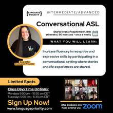 Load image into Gallery viewer, Conversational ASL (Intermediate/Advanced)