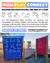 Load image into Gallery viewer, ASL Playground Sign - Battle Ground School District