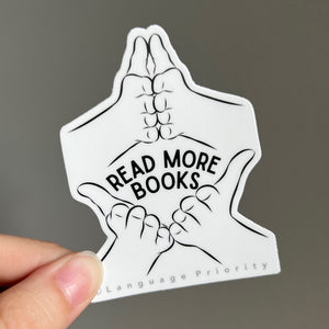 "Read More Books" Sticker
