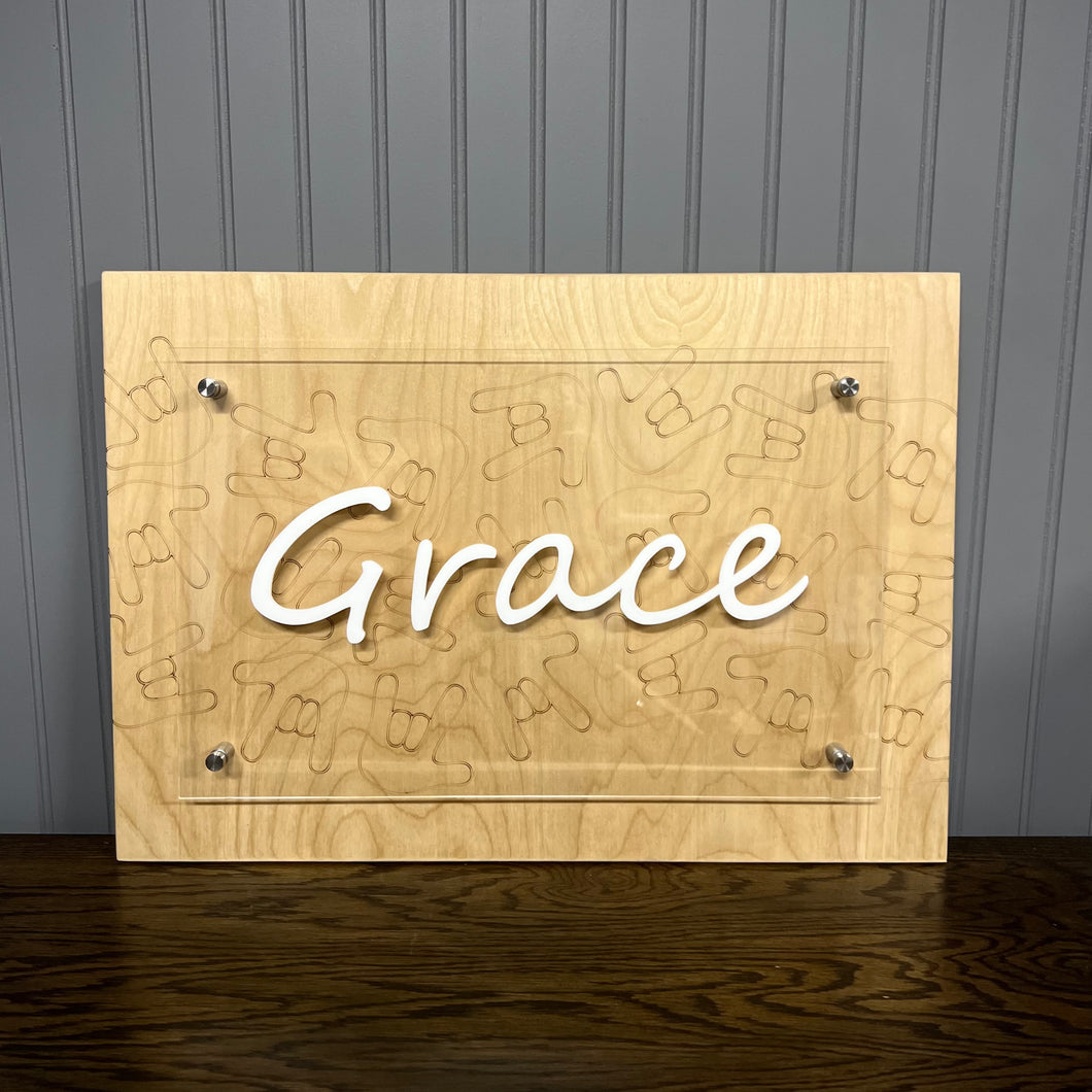 Personalized 3D Acrylic Name Plate Sign