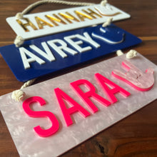 Load image into Gallery viewer, Custom Acrylic Hanging Name Sign