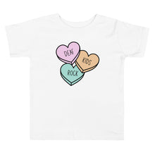 Load image into Gallery viewer, Deaf Kids Rock (Candy Hearts) Toddler Short Sleeve Tee