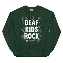 Load image into Gallery viewer, Deaf Kids Rock (Doodles) Crew Neck Sweatshirt