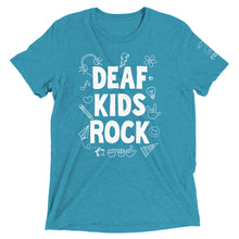 Load image into Gallery viewer, Deaf Kids Rock (Doodles) Short Sleeve Tee